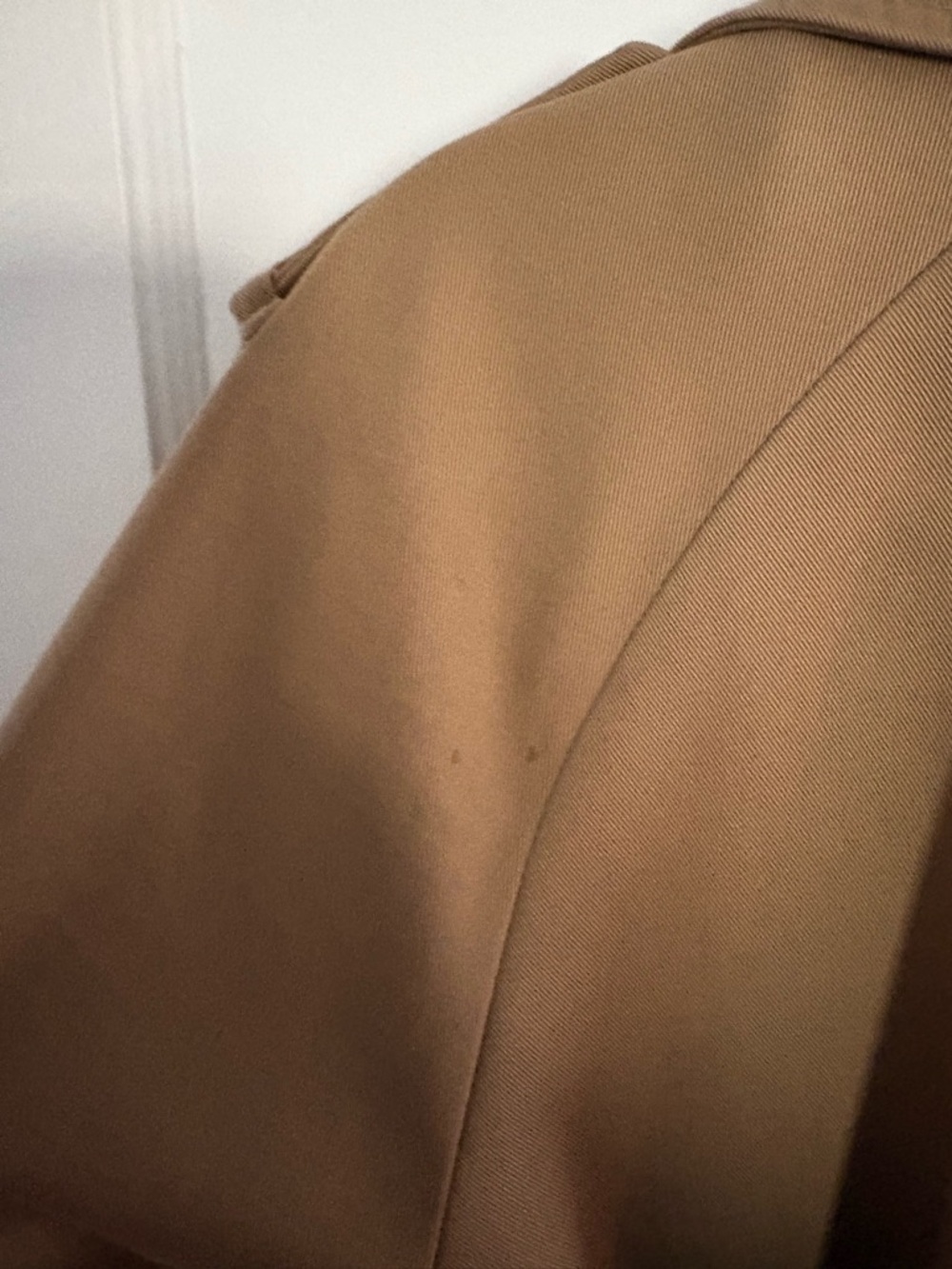 Sezane Scott Trench Coat Camel Size 10 42 - Picture 8 of 13